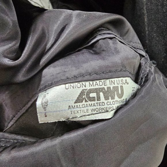 Vintage 1980's Brooks Brothers 40L 36x30 Gray Stripe 3-Button Full Suit … - Picture 13 of 15